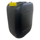 Ecostacker Black Drum/Jerry Can & Yellow Lid 20 Litre - ONE CLICK SUPPLIES