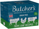 Butcher's Grain Free Tripe Loaf Recipes Dog Food Tins 6x400g - ONE CLICK SUPPLIES