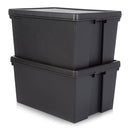 Wham Bam Black Recycled Storage Box 96 Litre - ONE CLICK SUPPLIES
