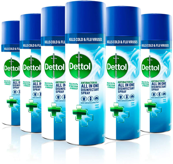 Dettol Antibacterial All-in-One Disinfectant Spray Crisp Linen 400ml 3021337 - ONE CLICK SUPPLIES