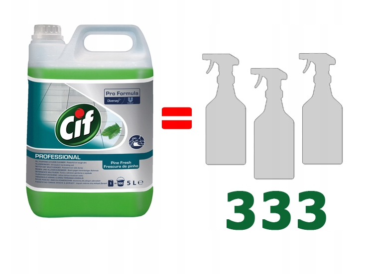 Cif Professional Pine Fresh All-Purpose Cleaner Concentrate 5 Litre