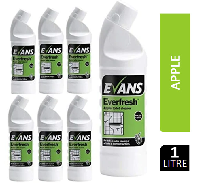 Evans Vanodine Everfresh Apple Toilet Cleaner 1 Litre - ONE CLICK SUPPLIES