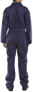 Beeswift Workwear 100% Cotton  Navy Boiler Suit {CDBSN} - ONE CLICK SUPPLIES