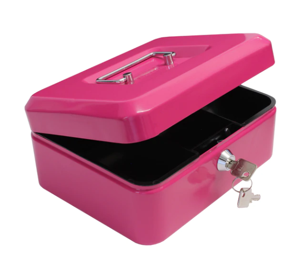 Cathedral Cash Box 8 Inch Pink CBPK8 - ONE CLICK SUPPLIES