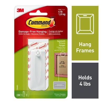 3M Command 17040 Sawtooth Picture Hanger - ONE CLICK SUPPLIES