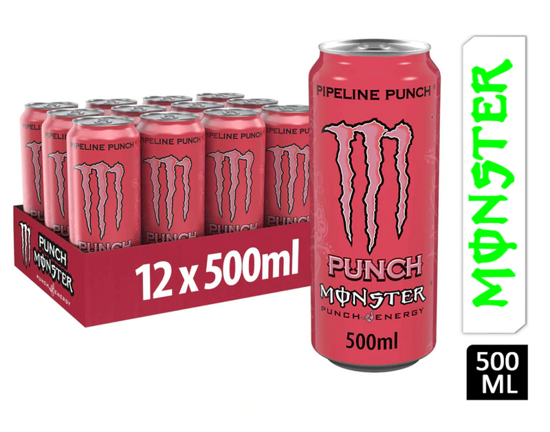 Monster Energy Pipeline Punch Cans 12x500ml - ONE CLICK SUPPLIES