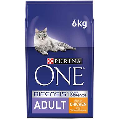 Purina ONE Adult Dry Cat Food Chicken & Wholegrains 4 x 6kg {Full Case} - ONE CLICK SUPPLIES