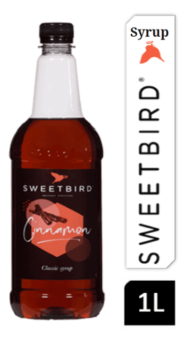 Sweetbird Cinnamon Coffee Syrup 1litre (Plastic) - ONE CLICK SUPPLIES