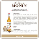 Monin Creme Brulee Coffee Syrup 1 Litre