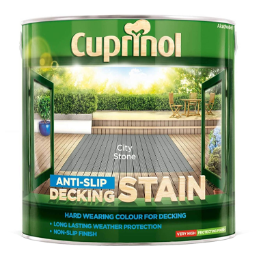Cuprinol Anti-Slip Decking Stain CITY STONE 2.5 Litre - ONE CLICK SUPPLIES