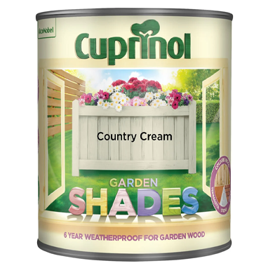 Cuprinol Garden Shades COUNTRY CREAM 1 Litre - ONE CLICK SUPPLIES