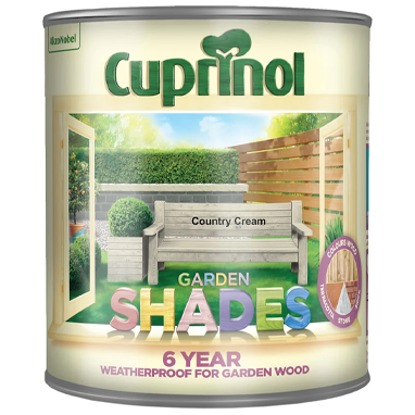Cuprinol Garden Shades COUNTRY CREAM 2.5 Litre - ONE CLICK SUPPLIES