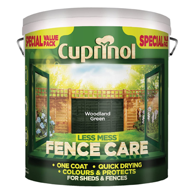 Cuprinol Less Mess Fence Care WOODLAND GREEN 6 Litre - ONE CLICK SUPPLIES