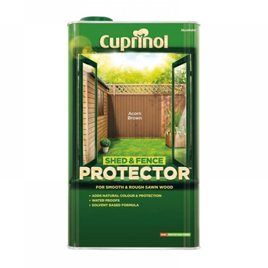 Cuprinol Shed and Fence Protector ACORN BROWN 5 Litre - ONE CLICK SUPPLIES