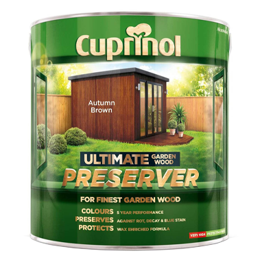 Cuprinol Ultimate Garden Wood Preserver AUTUM BROWN 4 Litre - ONE CLICK SUPPLIES