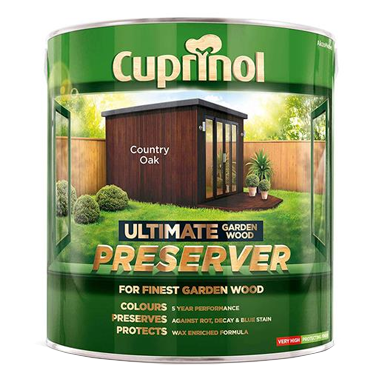 Cuprinol Ultimate Garden Wood Preserver COUNTRY OAK 4 Litre - ONE CLICK SUPPLIES