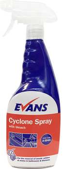 Evans Vanodine Cyclone Spray With Bleach 750ml