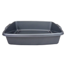 Deluxe Cat Litter Tray Silver 40x30x10cm - ONE CLICK SUPPLIES