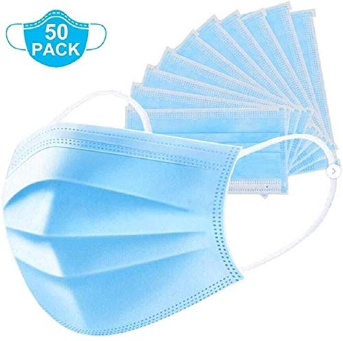 Disposable 3 Ply Face Mask Pack 50's - ONE CLICK SUPPLIES