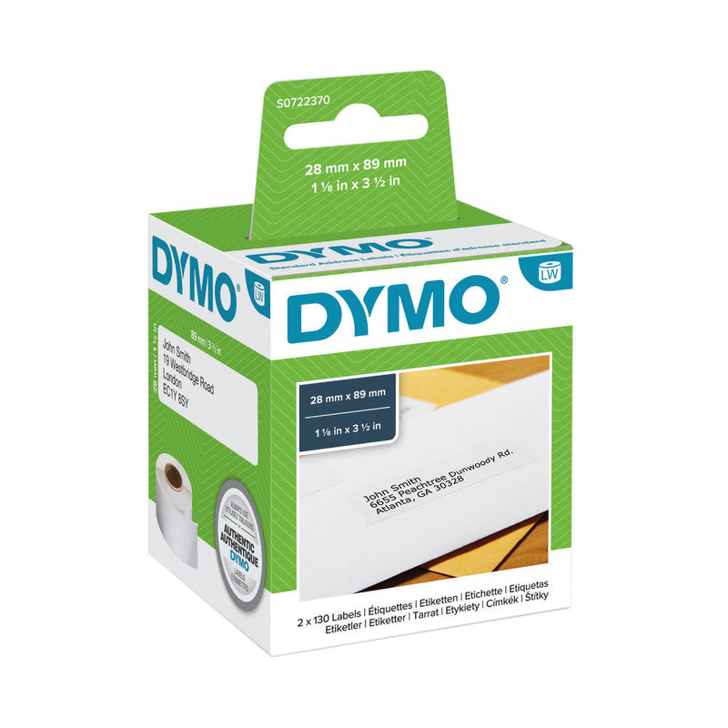 Dymo Labelwriter Labels Standard Address 28x89mm Code 99010 - ONE CLICK SUPPLIES