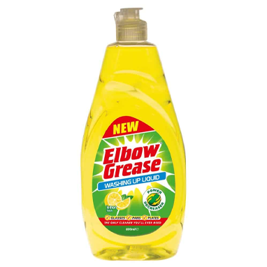 Elbow Grease Lemon Fresh Washing Up Liquid  600ml - ONE CLICK SUPPLIES