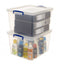 Really Useful Clear Plastic (Nestable) Storage Box 33.5 Litre - ONE CLICK SUPPLIES
