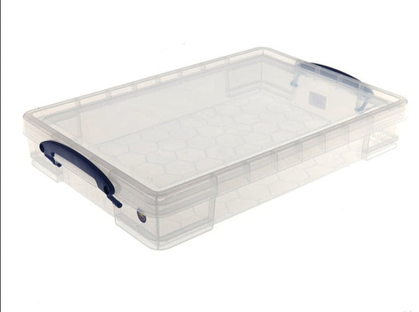 Really Useful Clear Plastic Storage Box 10 Litre - ONE CLICK SUPPLIES