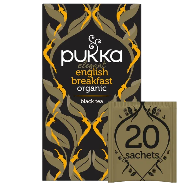 Pukka Tea Elegant English Breakfast Envelopes 20's - 240's - ONE CLICK SUPPLIES