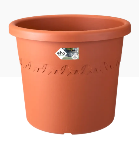 Elho Cilindro Large Wheeled Flower Pot 40cm TERRACOTTA - ONE CLICK SUPPLIES