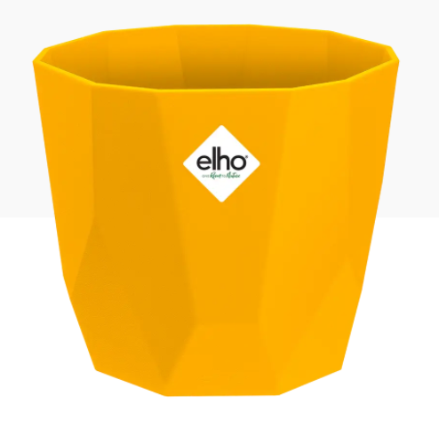 Elho b.For Rock Contemporary, Stylish & Modern Plant Pots 18cm OCHRE - ONE CLICK SUPPLIES