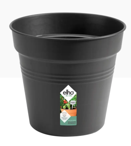 Elho Green Basics Grow Pot 19cm LIVING BLACK - ONE CLICK SUPPLIES
