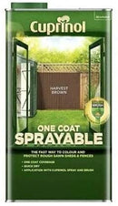 Cuprinol Spray Fence Treatment HARVEST BROWN 5 Litre - ONE CLICK SUPPLIES
