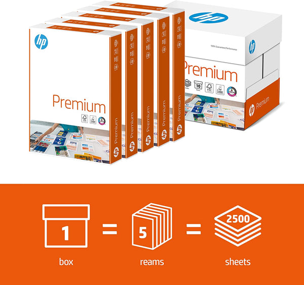 HP Premium A4 Paper 80gsm White (Pack of 500) HPT0317 - ONE CLICK SUPPLIES
