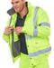 Beeswift Hi Visibility Fleece Lined Bomber Jacket YELLOW {All Sizes} - ONE CLICK SUPPLIES