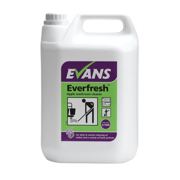 Evans Vanodine Everfresh Apple Washroom Cleaner 5 Litre - ONE CLICK SUPPLIES