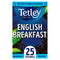 Tetley English Breakfast Individually Wrapped Envelopes 25's - ONE CLICK SUPPLIES