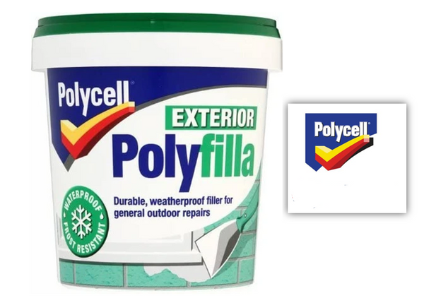 Polycell Ready Mixed Tub Multi-Purpose Exterior Polyfilla, 1kg - ONE CLICK SUPPLIES