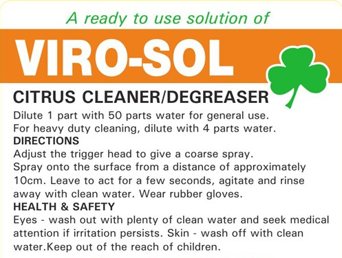 Viro-Sol All-Purpose Cleaner & Degreaser 5L by Janit-X - ONE CLICK SUPPLIES