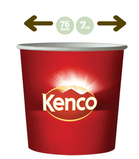 Kenco In-Cup Pure Gold White 7oz x 25's,  76mm - ONE CLICK SUPPLIES