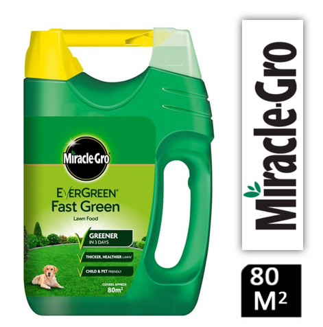 Miracle-Gro Evergreen Fast Green Lawn Food Spreader 80m2 - ONE CLICK SUPPLIES
