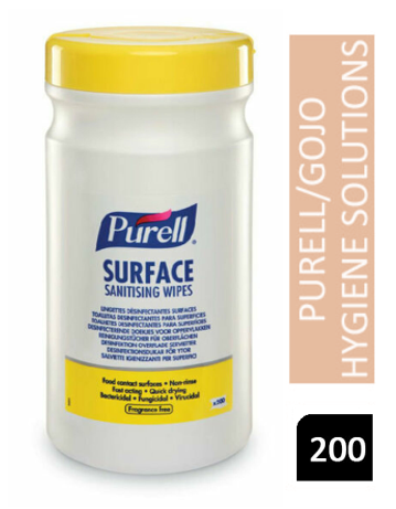 Purell Surface Sanitising Wipes (Pack of 200) 95104-06-EEU - ONE CLICK SUPPLIES