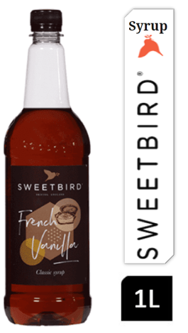 Sweetbird French Vanilla Coffee Syrup 1litre (Plastic) - ONE CLICK SUPPLIES