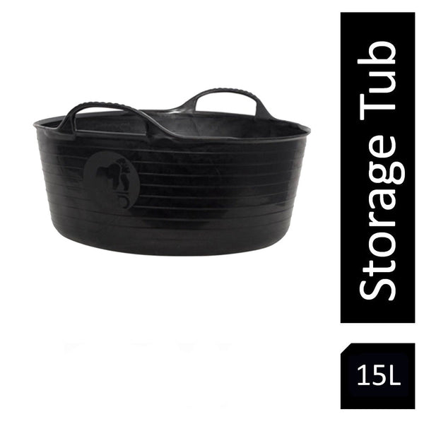 Red Gorilla {Tubtrug} Tub Black Recycled 15 Litre - ONE CLICK SUPPLIES