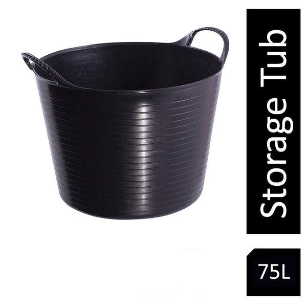 Red Gorilla {Tubtrug} Black Recycled Tub Extra Large 75 Litre - ONE CLICK SUPPLIES