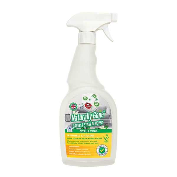Airpure Naturally Gone Pet Odour & Stain Remover Citrus Zing Stain Remover 750ml - ONE CLICK SUPPLIES