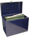 Cathedral Metal File Box Home Office Foolscap Blue HOBL - ONE CLICK SUPPLIES
