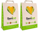 Sanicat 100% Corn Cob Vegetal Clumping Litter 6 Litre - ONE CLICK SUPPLIES