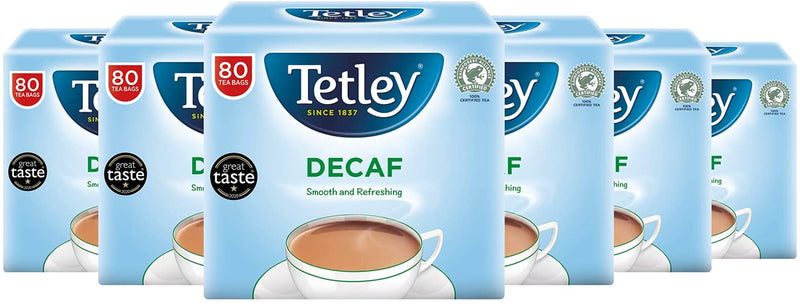 Tetley Decaf Teabags 80's - ONE CLICK SUPPLIES