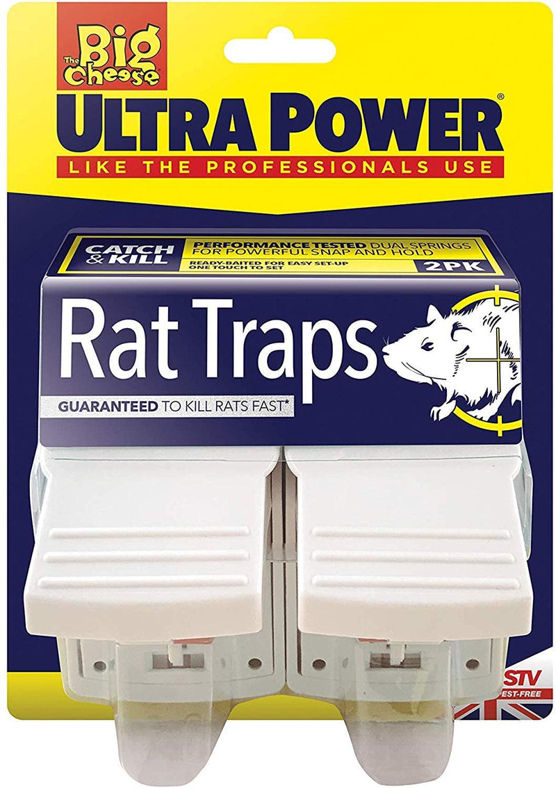 Big Cheese Ultra Power Rat Traps Twinpack (STV149) - ONE CLICK SUPPLIES
