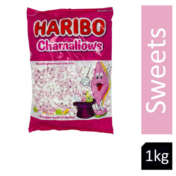 Haribo Mini Chamallows Pink & White 1kg - ONE CLICK SUPPLIES